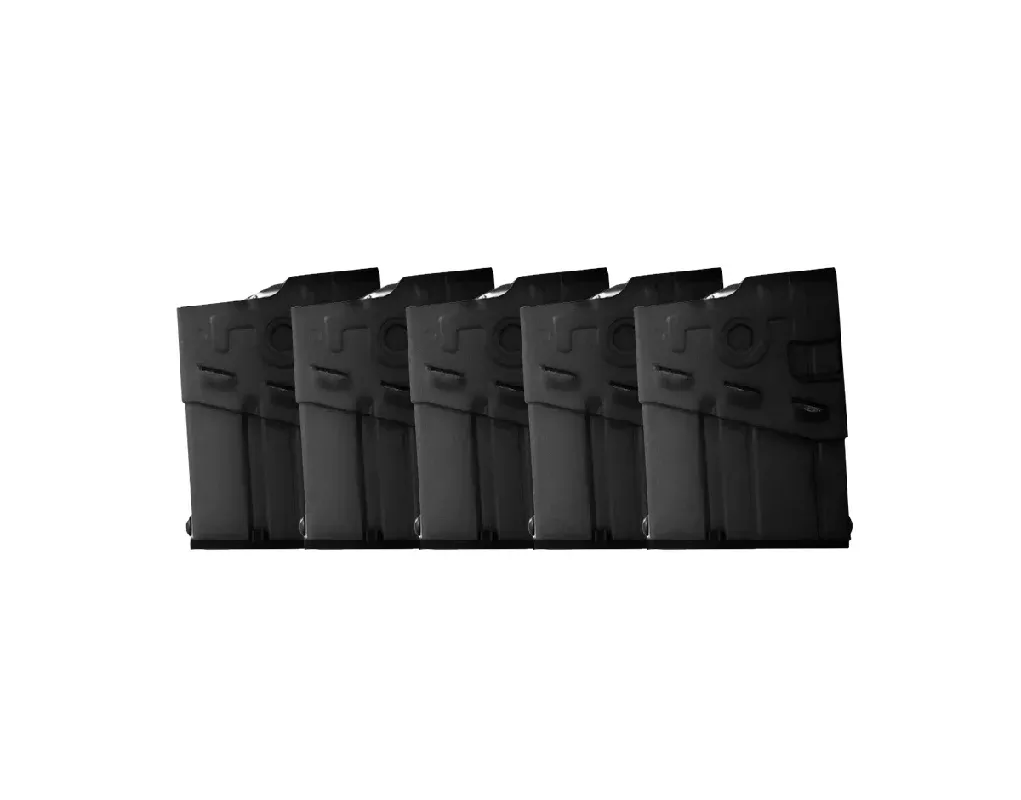 10 ROUND – 7.62X51MM ALUMINUM MAGAZINE – 5 PACK