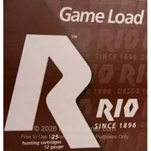12 ga – 2-3/4″ Game Load – 1-1/16 oz – #8 – Rio Upland Game Load – 250 Rounds