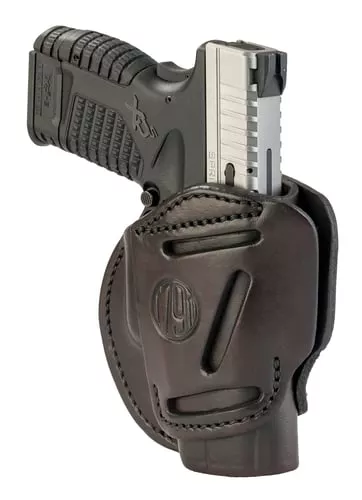 1791 Gunleather 3WH4SBRA 3-WayIWB/OWB Size 04 Signature Brown Leather Belt Loop Fits Springfield XD Fits Walther PPS Fits Springfield XDS Fits Taurus G2C Ambidextrous Hand