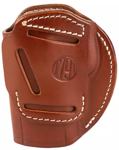 1791 Gunleather 3WH6CBRA 3-WayIWB/OWB Size 06 Classic Brown Leather Belt Loop Fits Beretta 92 Fits Walther PPQ Fits Sig P320 Ambidextrous Hand