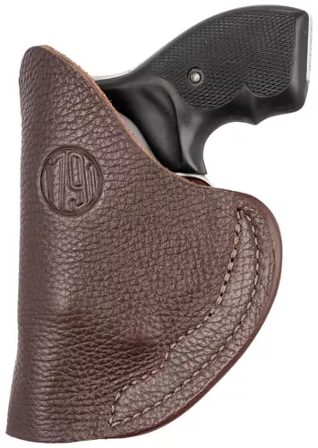 1791 Gunleather FCD2BRWL Fair ChaseIWB Size 02 Brown Leather Deer Hide Belt Clip Fits Ruger LCR Left Hand