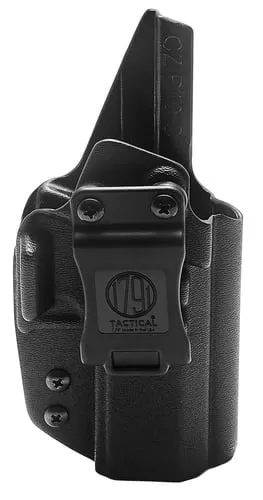 1791 Gunleather TACIWBCZP10BLKR Tactical KydexIWB Black Kydex Belt Clip Fits CZ P-10F/CZ P-10S/P-10C