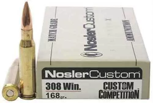 308 Winchester 20 Rounds Ammunition FALSEsler 168 Grain Hollow Point Boat Tail