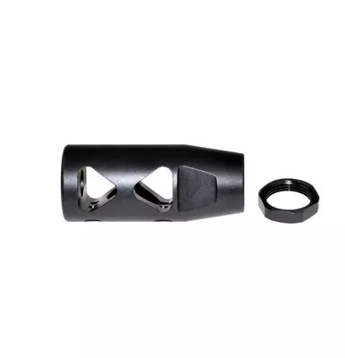49/64-20 Muzzle Brake for .50 Beowulf w/ Crush Washer - Steel - Black