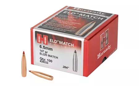 6.5mm 147gr ELD-M Ballistic Tip Projectiles
