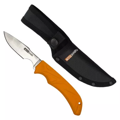 AccuSharp Caping Knife - Fixed Blade Knife, Plain, Orange