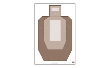 Action Target Action Target IPSC Paper Target with Visible Scoring Zones - 100 Pack