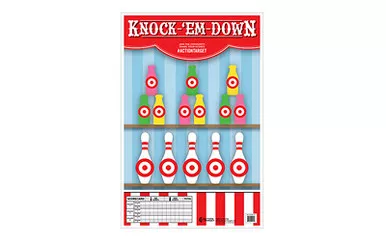 Action Target Action Target Knock-'Em-Down Target - 100 Pack for Shooting Range Practice