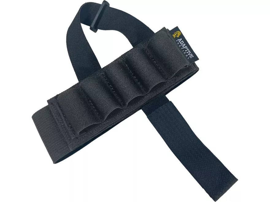Adaptive Tactical Stock Mounted Shotgun Shell Holder Nylon Black