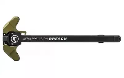 Aero Precision AR15 BREACH Ambi Charging Handle w/ Small Lever OD Green