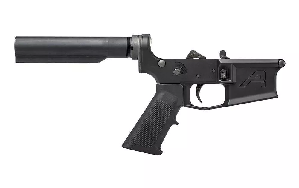 Aero Precision M4E1 Carbine Complete Lower Receiver w/ A2 Grip, No Stock – Anodized Black – APAR600112