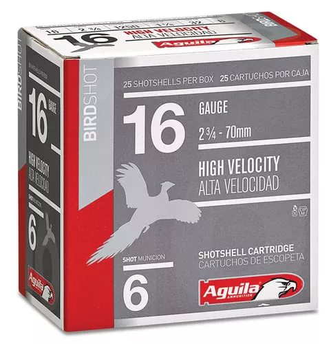 Aguila 1CHB1606 Game Load16Gauge 2.75" 1 1/8oz 6Shot 25 Per Box/10 Case