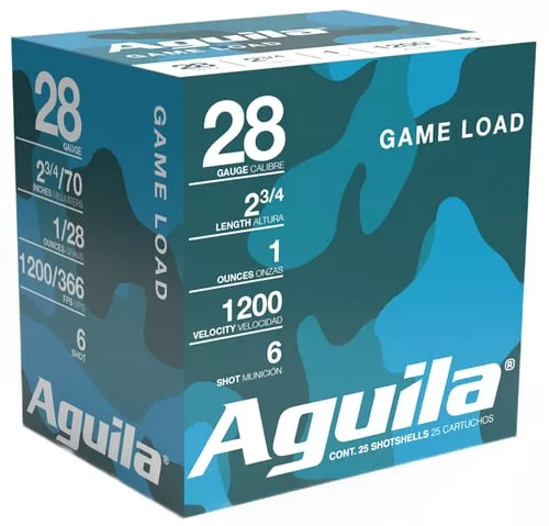 Aguila 1CHB2836 Game Load28Gauge 2.75" 1oz 6Shot 25 Per Box/20 Case