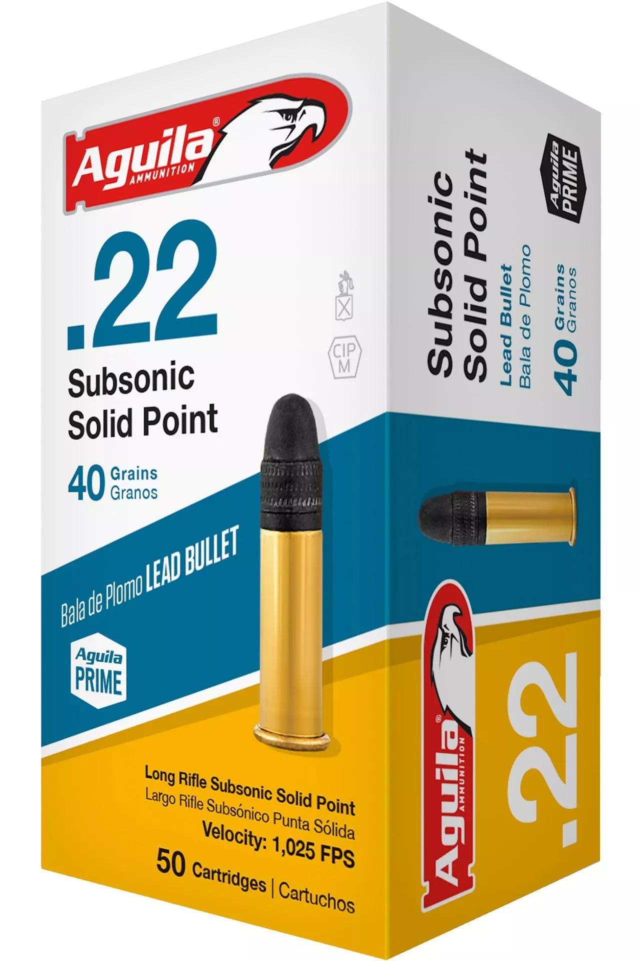 Aguila Ammunition Rimfire Subsonic 22LR 40 Grain Solid Point Rimfire Ammo – 50 Rounds – AGA1B220269
