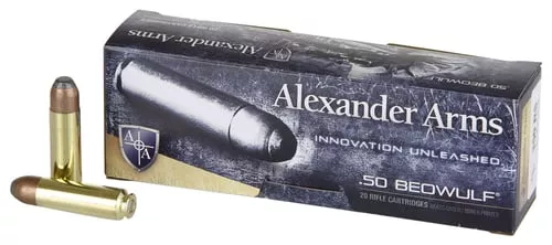 Alexander Arms AB400FPBOX 50Beowulf 400gr Flat Point 20 Per Box/10 Case