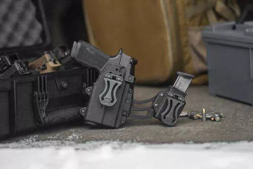 Alien Gear Holsters Photon Holster, Sidecar, Magazine Pouch, Fits (1)-Double Stack Magazine, Polymer Construction, Black PSC-2-D