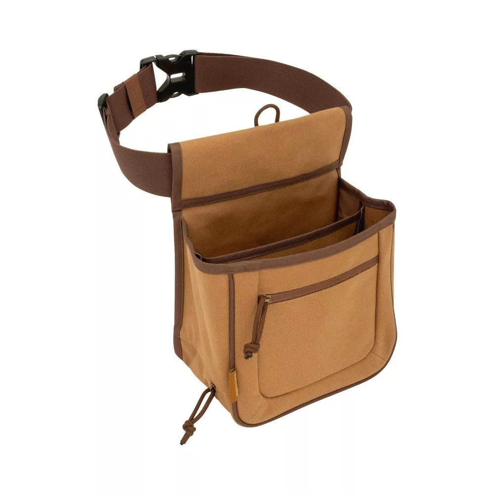 Allen Rival Double Compartment Shell Bag with 52″ Belt Tan