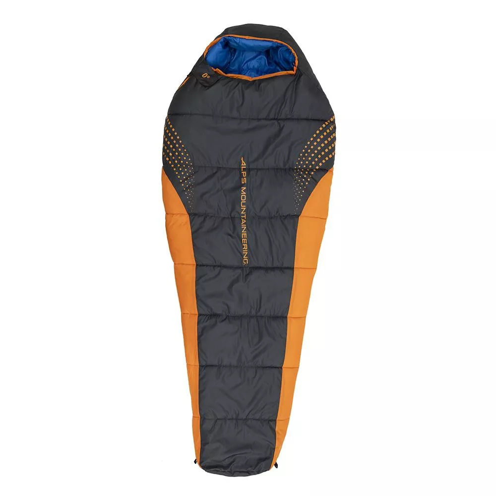 Alps Mountaineering Blaze 0° Regular Sleeping Bag 32×80 Charcoal/Orange