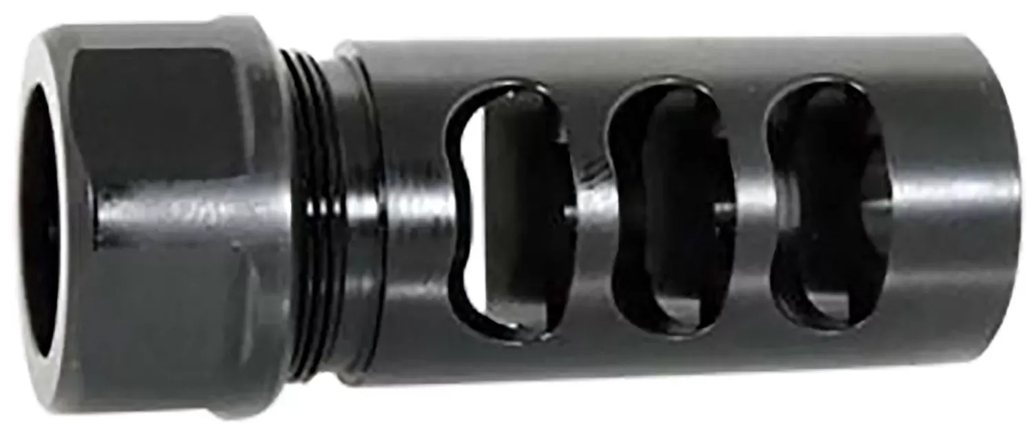 American Precision Arms G2L5830N Gen 2 Little Bastard Self Timing Brake Black Nitride Stainless Steel with 5/8"-24 tpi Threads, 2.22" OAL & 1" Diameter for 30 Cal Rifle
