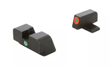 AmeriGlo AmeriGlo I-Dot Night Sights for Handguns - Green and Orange Dot Over Dot Configuration