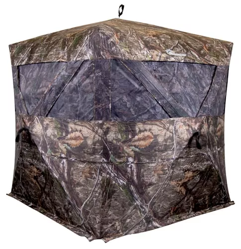 Ameristep AMSAMEBL3036 Pro-Series Extreme Pentagon Style Mossy Oak Country DNA 300 Durashell Plus 66″ H x 74″ W UPC: 769524001480