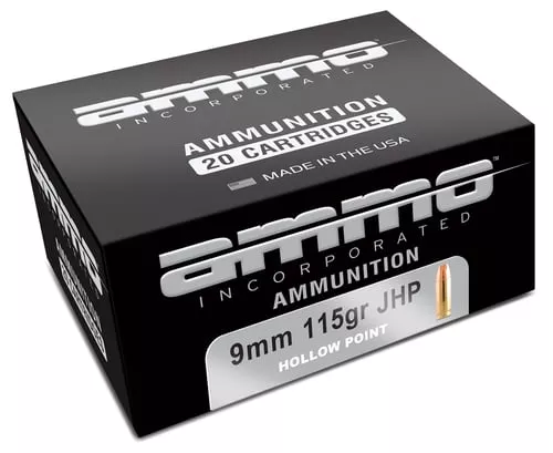 Ammo Inc 9115JHPA20 Signature9mm Luger 115 gr Jacket Hollow Point 20 Per Box/ 10 Cs