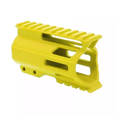 AR-15 4" Combat Modular M-Lok Handguard "C" Cut - CERAKOTE Lemon Zest