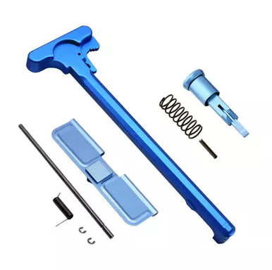 AR-15 Charging Handle Forward Assist and Ejection Cover DoorBlue