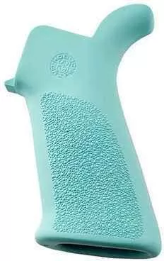 AR-15/M-16 Rubber Grip with FALSE Finger Grooves, Aqua