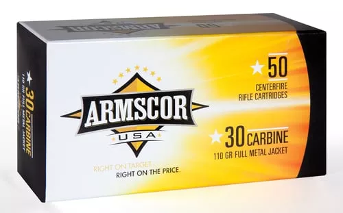 Armscor 50101PH Precision30 Carbine 110 gr 1915 fps Full Metal Jacket (FMJ) 50 Bx/20 Cs