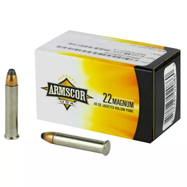 Armscor Armscor 22 WMR 40 Grain Hollow Point Ammunition – 50 Rounds