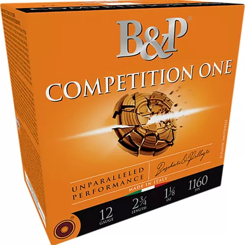 B&p Ammunition 12B1CP75 Competition One12Gauge 2.75" 1oz 7.5Shot 25 Per Box/10 Case