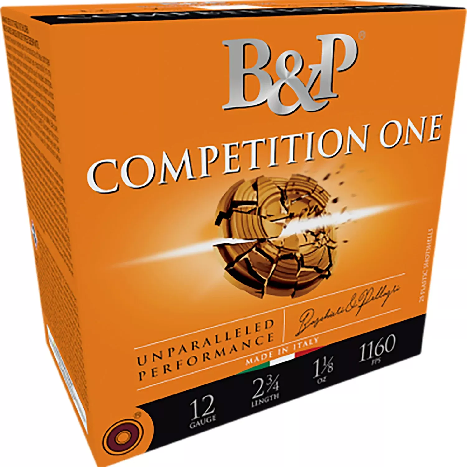 B&p Ammunition 12B32CP7 Competition One12Gauge 2.75" 1 1/8oz 7.5Shot 25 Per Box/10 Case