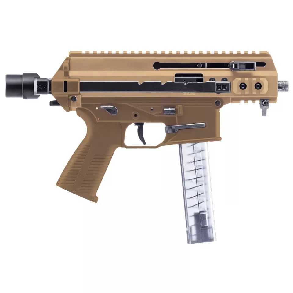 B&T APC9K 9mm 4.3" 30-Round with Adapter - Tan