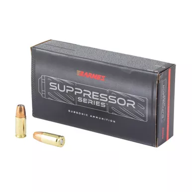 Barnes Barnes Suppressor Optimized 9mm 147 Grain Hollow Point Ammunition - 20 Rounds