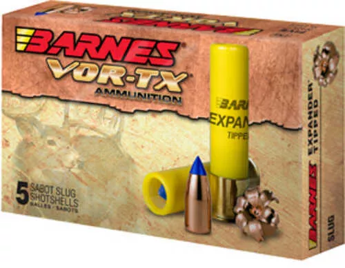 Barnes VOR-TX, 20 Gauge 3", 250 Grain Slug, Shotshell, 5 Round Box 20739