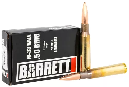 Barrett 14671 Rifle Match Grade 50BMG 661gr M33 Ball 10 Per Box/25 Case