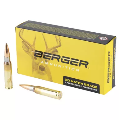 Berger Bullets Classic Hunter - 308 Winchester, 185Gr, Boat Tail, 20-Round Box