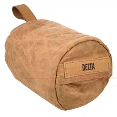 Birchwood Casey Steady Shot Delta, Ultralight, Polymer Filled Shooting Bag, Waxed Canvas, Tan, Zippered Access Pocket, Large Handle, Sling Loop, Carabine Loop BC-BAG-SSDMU