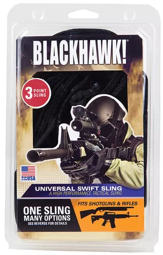 BLACKHAWK UNIVERSAL SWIFT SLING BLACK NYLON BLACK