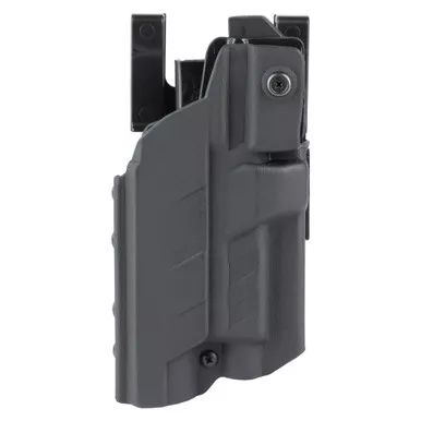 BlackPoint Tactical Slick Duty Light Holster with - Outside Waistband Holster, Fits GLOCK 19/45 with Light, Right Hand, Black