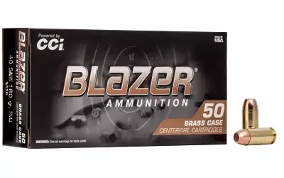 Blazer .40 S&W 180gr FMJ Brass 50 Round Box