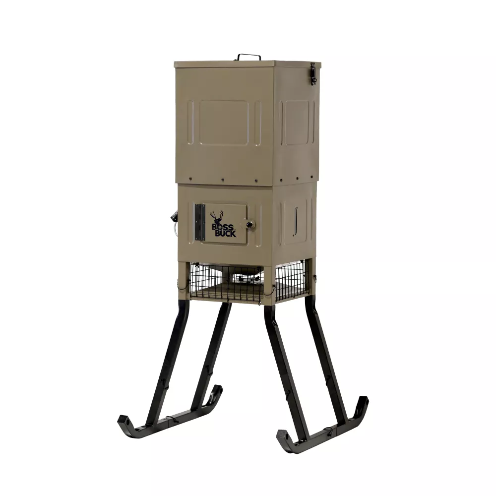 Boss Buck Fill Sled Feeder with Diverter Plate and Solar Panel 300lb Motor Freight Only
