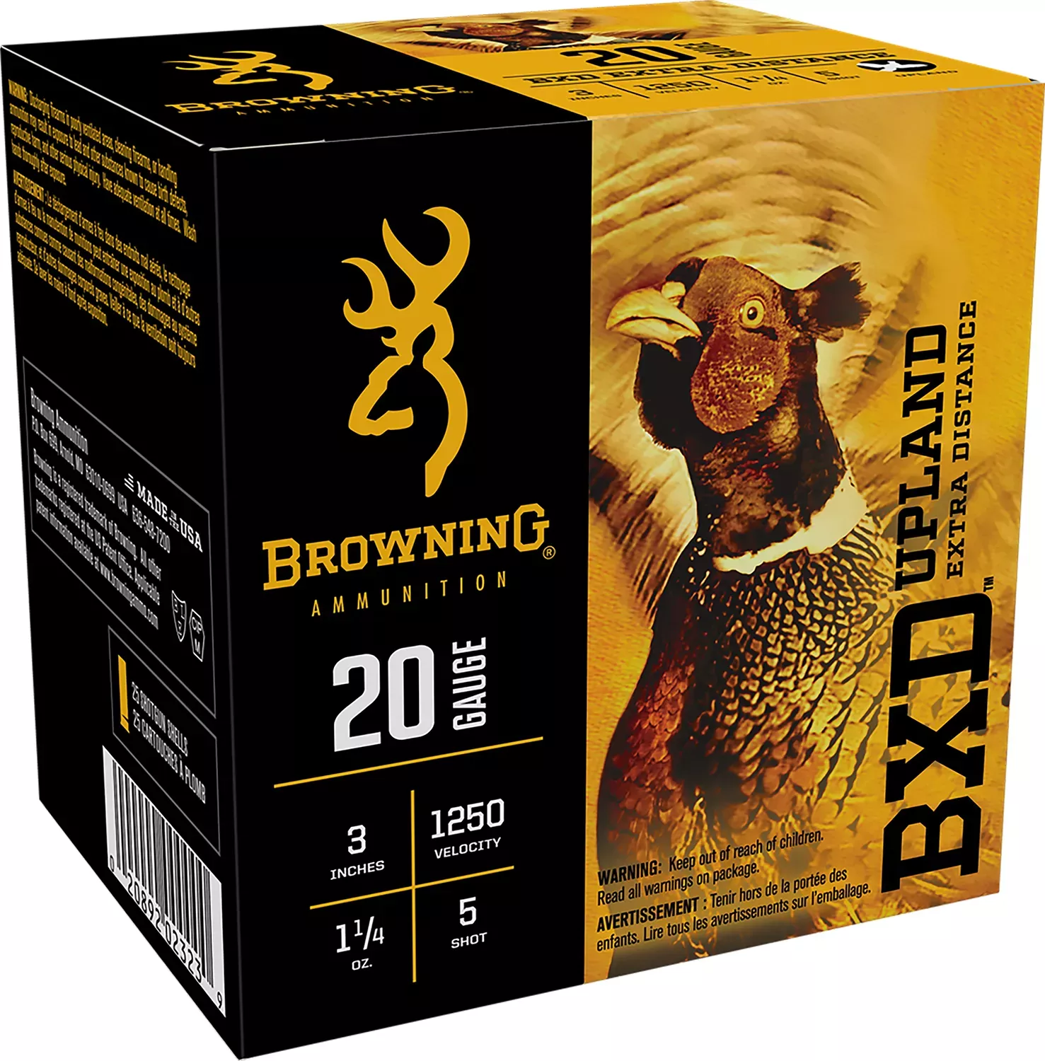 Browning 20 Gauge Nickel-Plated Lead, 25-Round Box