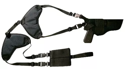 Bulldog Deluxe Shoulder Holster for Large Frame Auto 4 - 4.5 Barrels Black Ambi