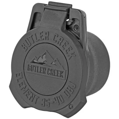 Butler Creek Butler Creek Element 40mm Scope Cap with Customizable Data Disk - Black