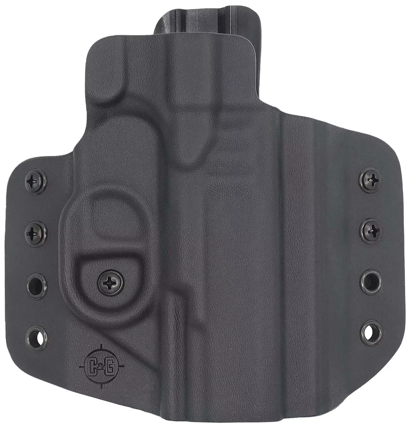 C&G Holsters 1212100 CovertOWB Black Kydex Belt Loop Fits Walther PDP 4" Right Hand