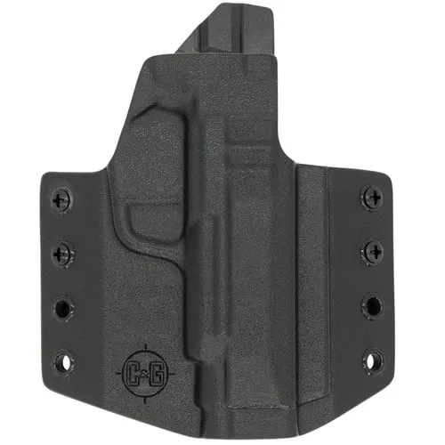 C&G Holsters 647100 CovertOWB Black Kydex Belt Slide Fits Sig P365XL Right Hand