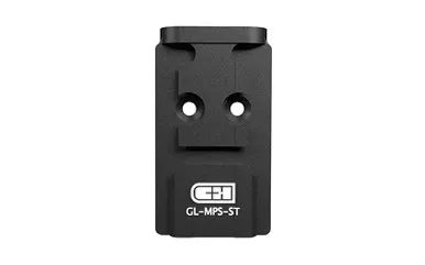 C&H Precision C&H Precision Model V4 Mount Plate for GLK MOS to MPS STL – Black