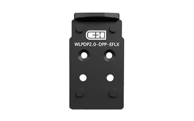 C&H Precision C&H Precision WLPDP2.0DPPEFLX Mount Plate - Black for Precision CNC Applications